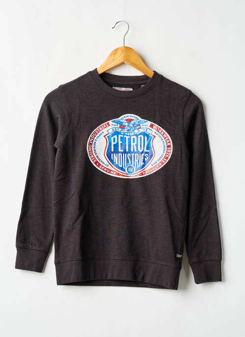 Sweat-shirt noir PETROL INDUSTRIES pour garçon