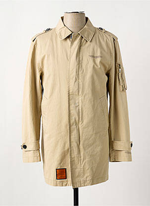 Veste casual coupe droite beige BOMBERS homme