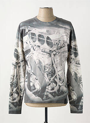 Sweat-shirt manches longues manches longues gris REPLAY homme