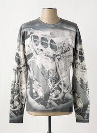 Sweat-shirt manches longues manches longues gris REPLAY homme