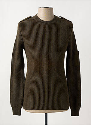 Pull col rond manches longues marron MINIMUM homme