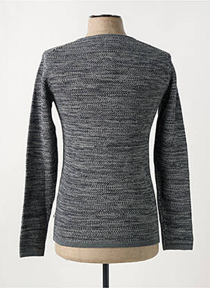 Pull tissage chiné manches longues gris MINIMUM homme