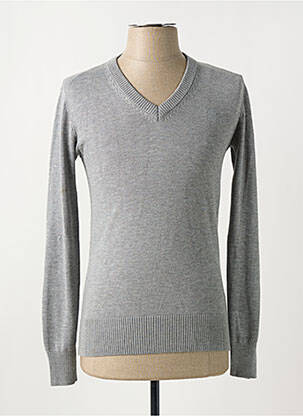 Pull col v manches longues gris G STAR homme