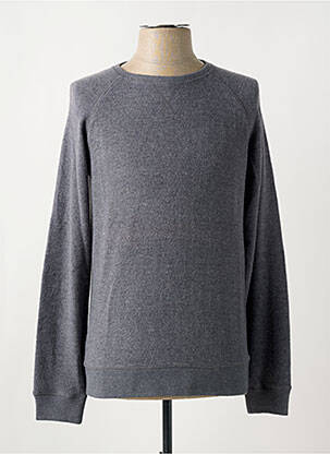 Pull stretch manches longues gris DSTREZZED homme