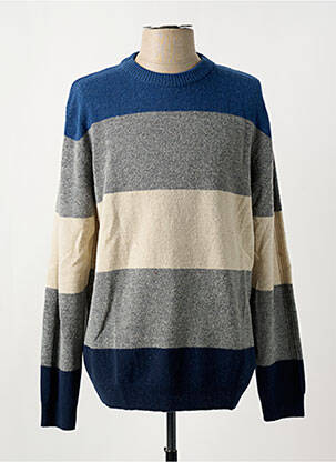 Pull col rond manches longues gris MINIMUM homme