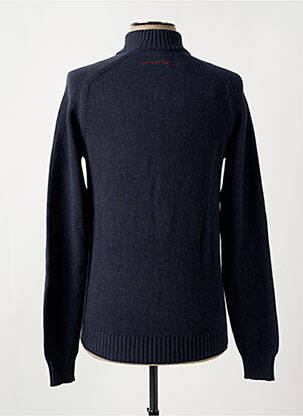 Pull stretch manches longues bleu TEDDY SMITH homme