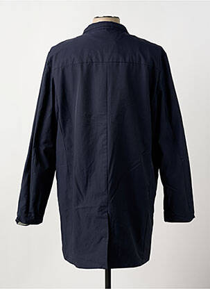 Trench tissage popeline sans capuche bleu SELECTED homme