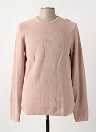 Pull col rond manches longues rose MINIMUM homme