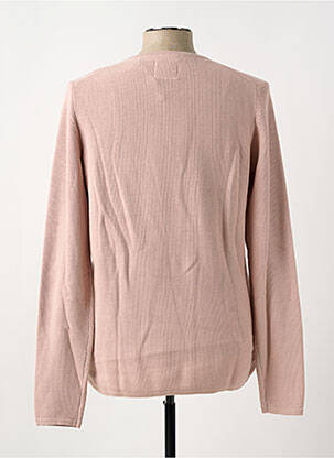 Pull col rond manches longues rose MINIMUM homme