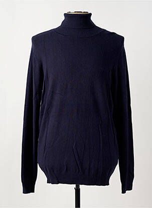 Pull col roulé coupe droite manches longues bleu LTB homme