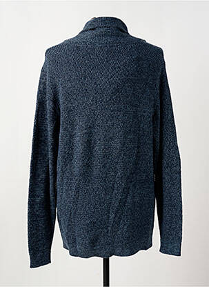 Pull tissage chiné manches longues bleu SELECTED homme