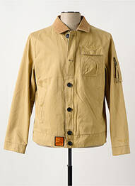 Veste casual finition intérieure doublée beige BOMBERS homme