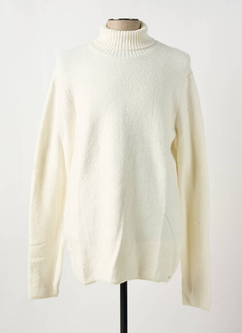 Pull col roulé beige DSTREZZED pour homme