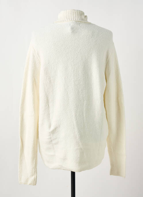 Pull col roulé beige DSTREZZED pour homme