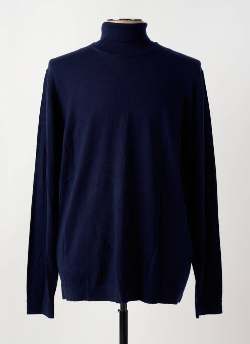Pull col roulé bleu SELECTED pour homme