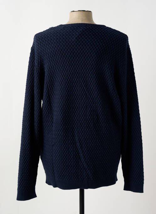 Pull bleu KNOWLEDGE COTTON APPAREL pour homme