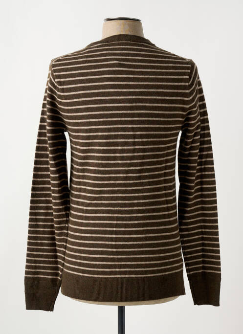 Pull stretch manches longues marron SCOTCH & SODA homme