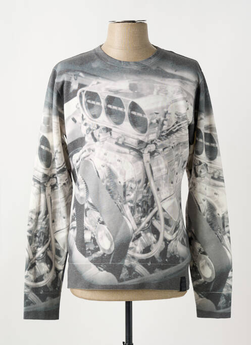 Sweat-shirt gris REPLAY pour homme