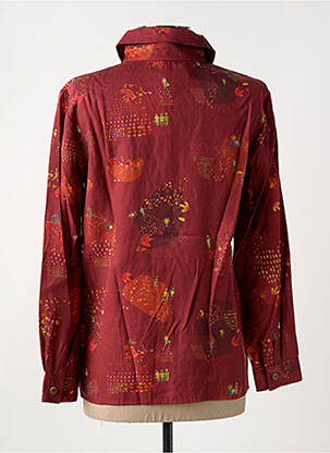 Chemisier coupe cintrée manches longues orange BLEU TANGO femme