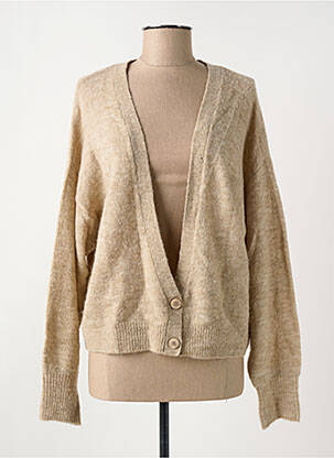 Gilet manches longues stretch beige ICHI femme