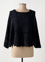 Pull stretch manches 3/4 noir MOLLY BRACKEN femme