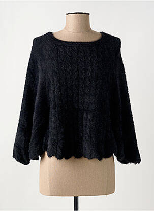 Pull stretch manches 3/4 noir MOLLY BRACKEN femme
