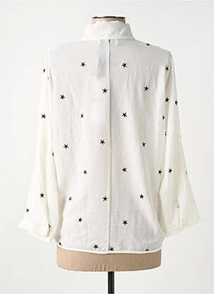 Blouse légère et transparente manches 3/4 beige LE TEMPS DES CERISES femme
