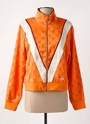 Veste casual poches orange FILA femme