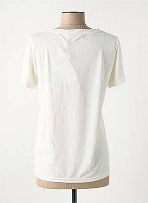 T-shirt stretch manches courtes beige MINIMUM femme