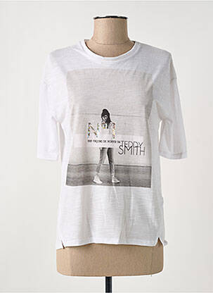 T-shirt coupe cintrée manches courtes gris TEDDY SMITH fille