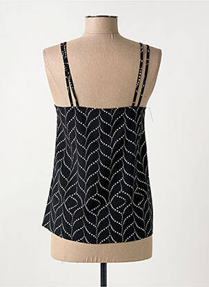 Top tissage crêpe fines bretelles noir MOLLY BRACKEN femme