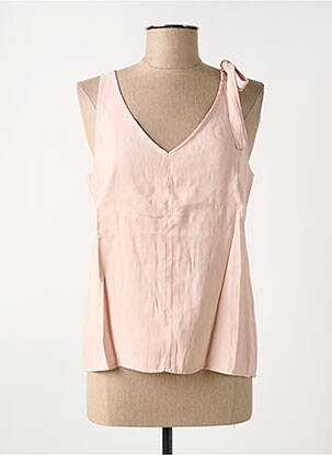 Top coupe cintrée sans manche rose MOLLY BRACKEN femme