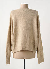 Gilet manches longues beige ICHI pour femme seconde vue