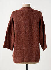 Gilet manches longues marron ICHI pour femme seconde vue