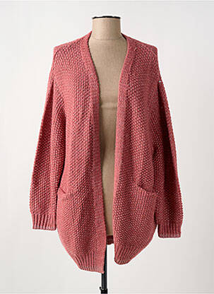 Gilet manches longues rose LA PETITE ETOILE pour femme