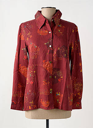 Chemisier orange BLEU TANGO pour femme