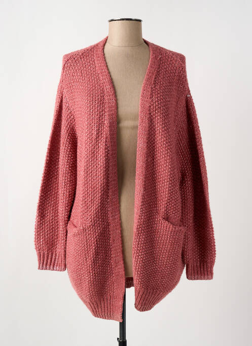 Gilet manches longues rose LA PETITE ETOILE pour femme