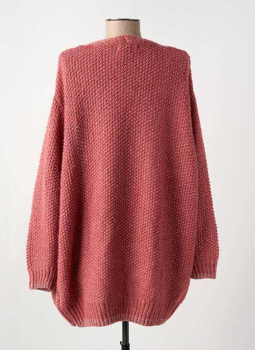 Gilet manches longues rose LA PETITE ETOILE pour femme