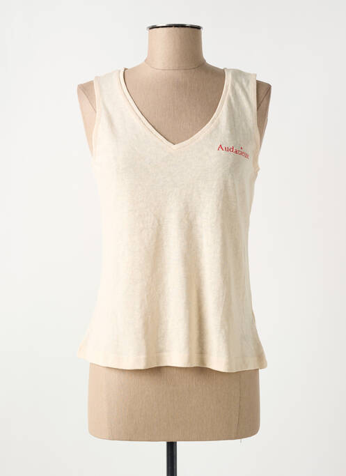Débardeur beige GRACE & MILA pour femme