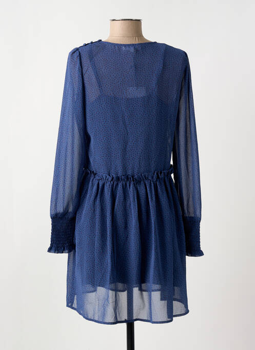 Robe courte bleu YUKA pour femme