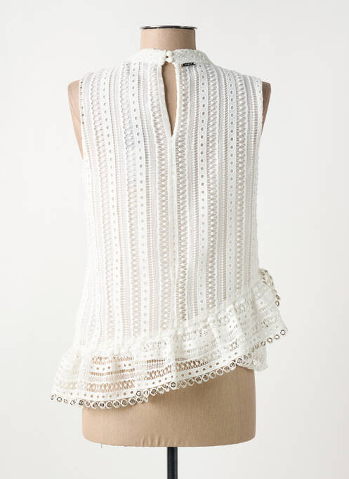 Top blanc GUESS pour femme