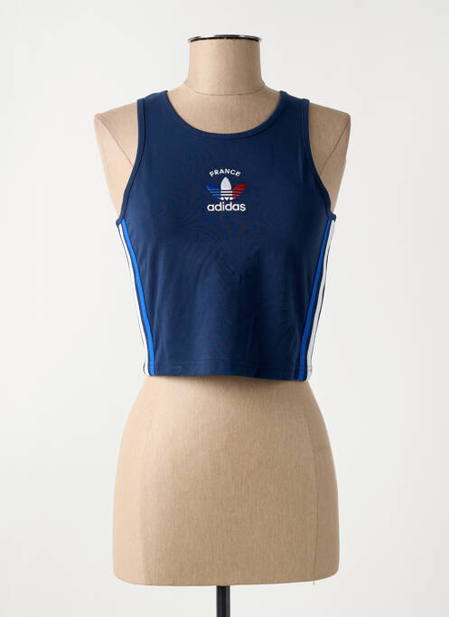 Top bleu ADIDAS pour femme