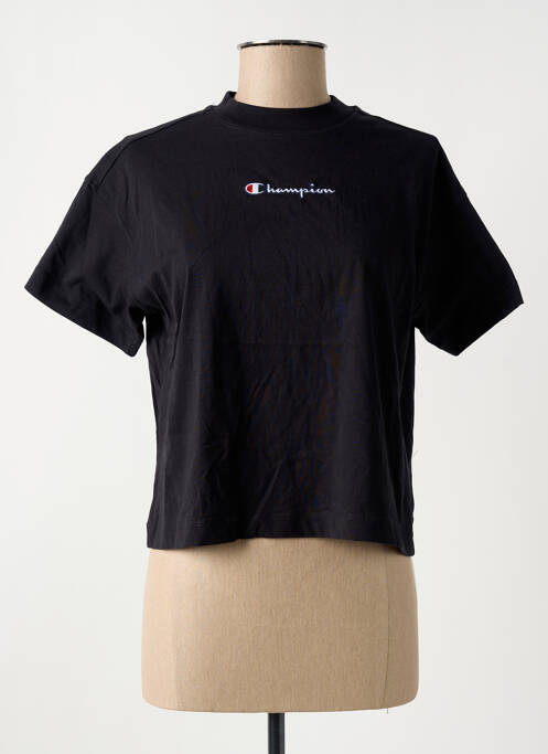 T-shirt noir CHAMPION pour femme