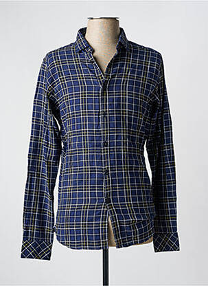 Chemise manches longues imprimé fantaisie bleu DSTREZZED homme