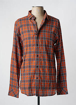 Chemise manches longues manches longues marron DSTREZZED homme