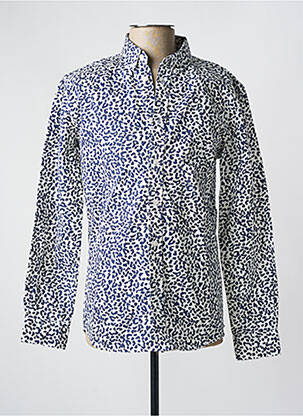 Chemise manches longues imprimé fantaisie bleu MINIMUM homme
