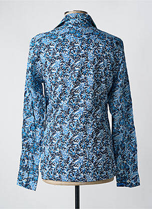 Chemise manches longues imprimé fantaisie bleu GANESH homme