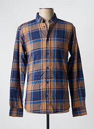 Chemise manches longues manches longues marron MINIMUM homme