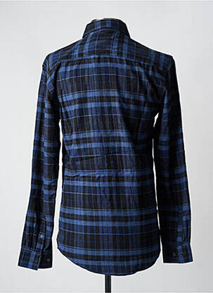 Chemise manches longues imprimé fantaisie bleu MINIMUM homme