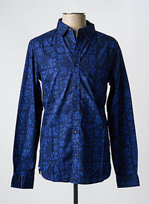 Chemise manches longues imprimé fantaisie bleu SCOTCH & SODA homme